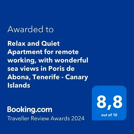 Apartment Relax And Quiet For Remote Working, With Wonderful Sea Views In Poris De Abona, Tenerife - Canary Islands *